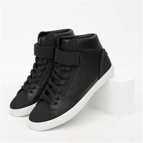 black high top sneakers men's.